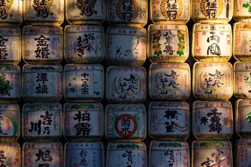 abundance, repetition, kanji, sale, barrel, sake, full frame, large group of objects, in a row, lot, script, box, container, japan, order, matrix, 5K