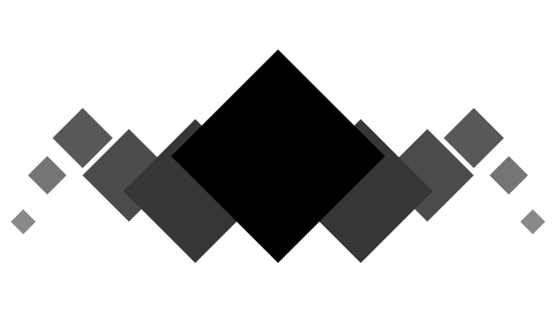 Diamond, Minimalist, Abstract, Geometry, 1080P, Black and White