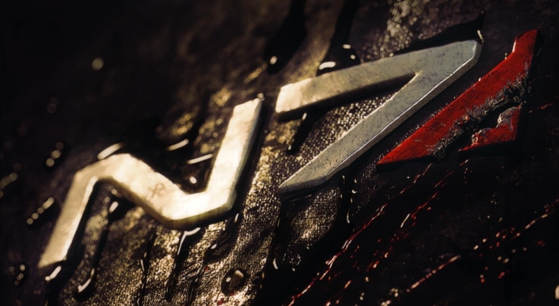 no people, Mass Effect, outdoors, high angle view, sunlight, day, Games, red, mass, black color, close-up, n, emblem, textured, metal, selective focus
