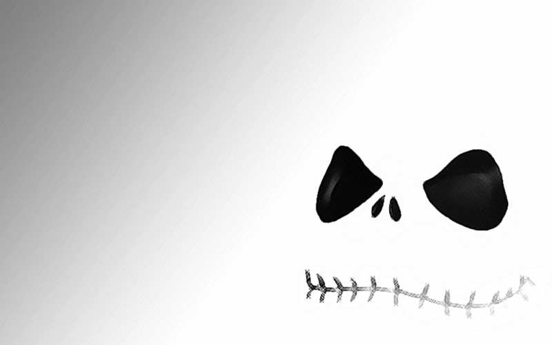 The Nightmare Before Christmas, christmas, hd, monochrome, skellington, jack, jack skellington, nightmare, art, 720P, masks