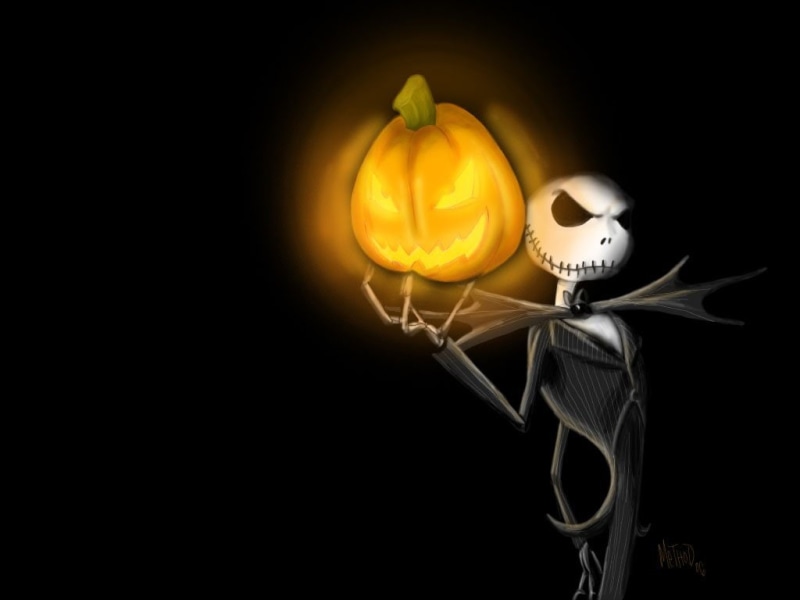 illustration, The Nightmare Before Christmas, 480P, Movie, jack, skellington, Jack Skellington, Pumpkin