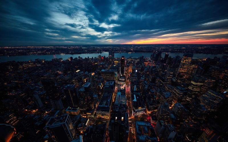 empirestatebuilding, apple, skyscraper, 5K, building exterior, crowded, newyorkcity, office building exterior, architecture, travel destinations, darkblue