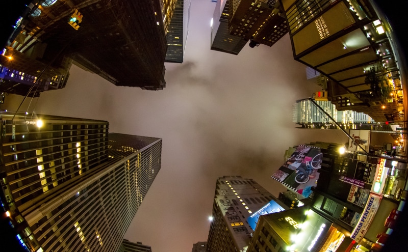 lighting equipment, Clouds, building exterior, nature, tall - high, outdoors, Night, sky, skyscraper, building, directly below, new, Buildings, built structure