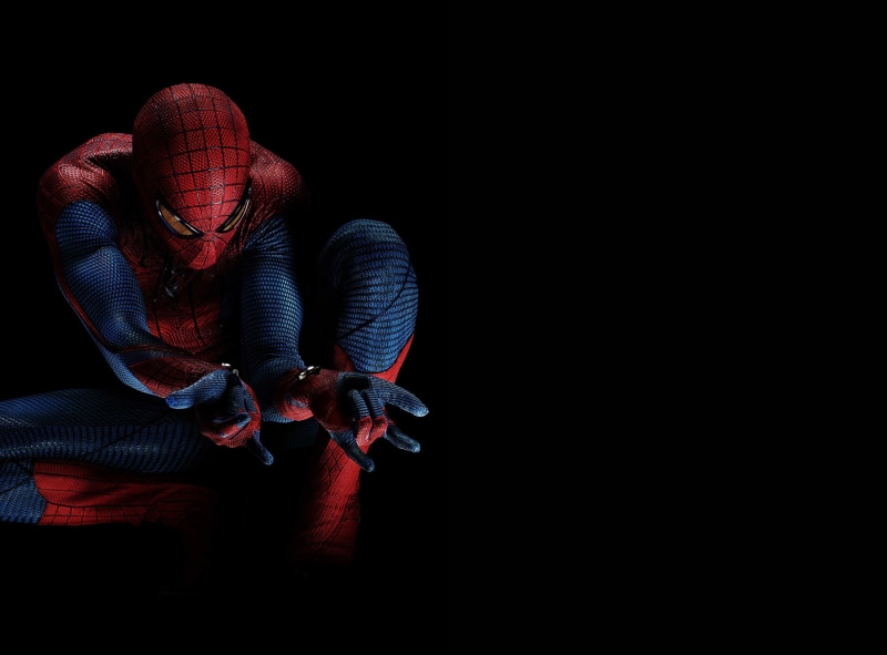 clothing, dark, real people, Superhero, depression - sadness, indoors, one person, emotion, front view, spider, studio shot, Spider-Man, adult, casual clothing