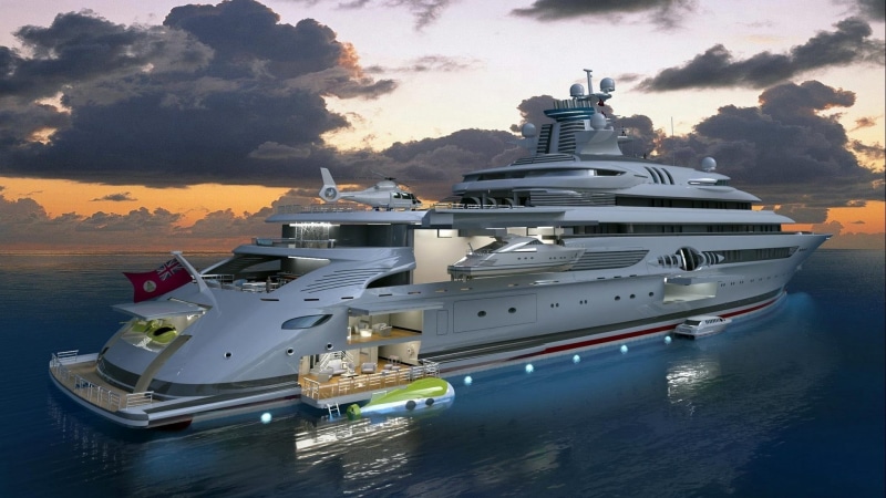 sea, white, sunset, sky, building exterior, yacht, digital, transportation, luxury, passenger craft, craft, ship, yachts, travel, built structure