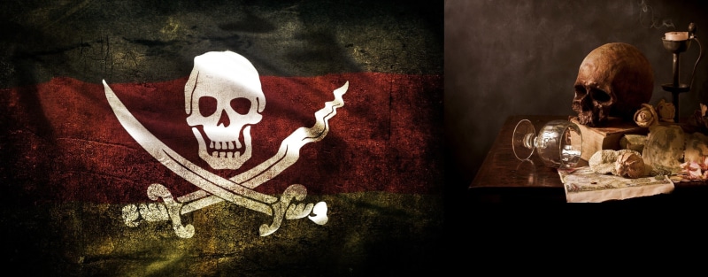 people, adult, religion, human skeleton, flag, indoors, bones, art and craft, human representation, bone, representation, architecture, spooky, 2K, communication
