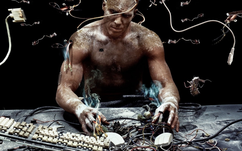equipment, manual Worker, repairman, work Tool, indoors, holding, steel, males, looking at camera, front view, close-up, vertebrate, mature adult, skill