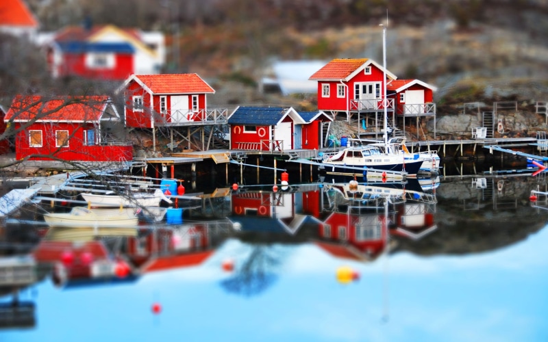 nature, selective focus, pier, cultures, boathouse, color Image, set, town, fishing Industry, mode of transportation, tilt shift, wood - Material, fjord