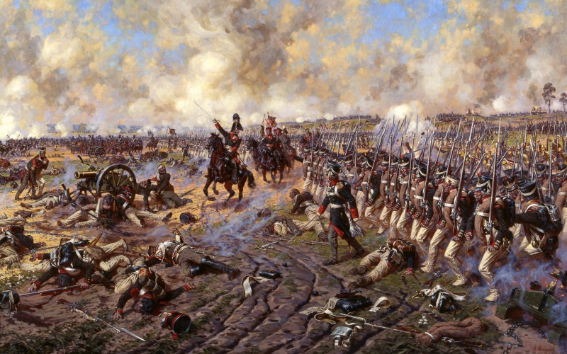 military, fighting, aggression, smoke - Physical Structure, large group of people, the artist is A. averjanov, nature, outdoors, soldier, government, crowd