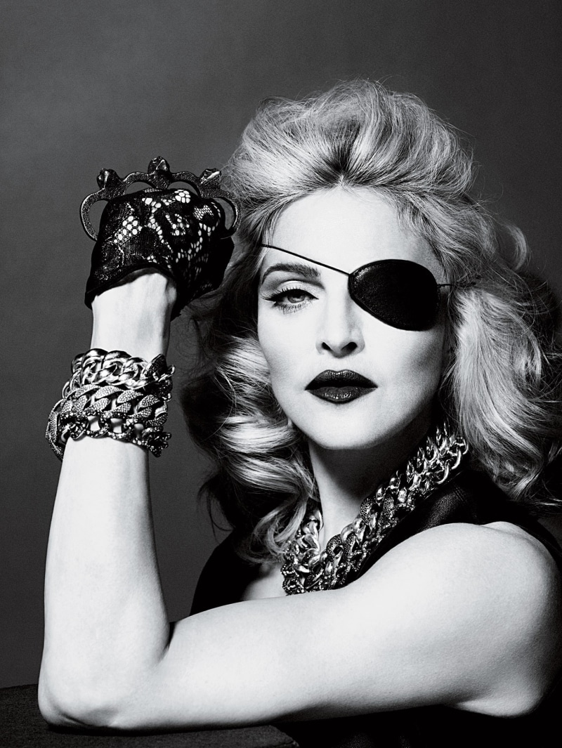 hairstyle, beauty, adult, black background, beautiful people, studio shot, make-up, retro styled, portrait, bracelets, fashion, singer, eye patch, necklace