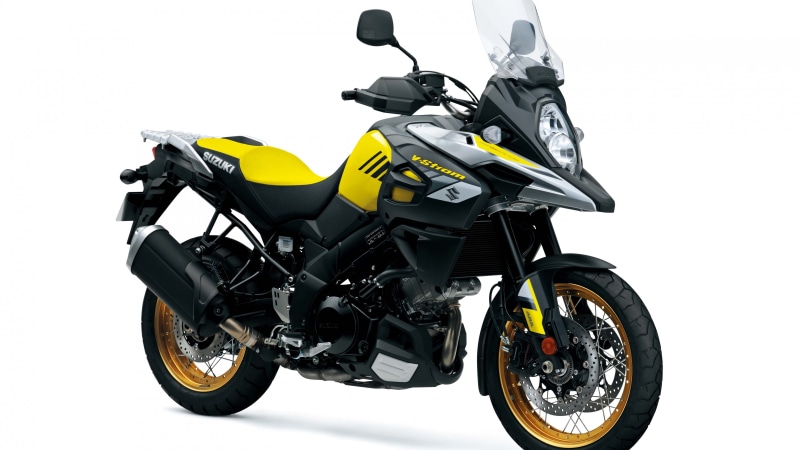 5K, Suzuki V-Strom 1000, 2018 Bikes, bike, yellow, black, 6k, sports
