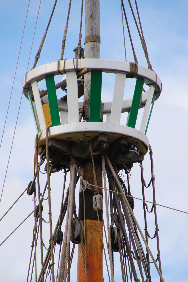 sailing, metal, tackle, ship, industry, mast, wood, nature, maritime, sky, sea, no people, nautical, connection, vintage, rope, built structure, adventure