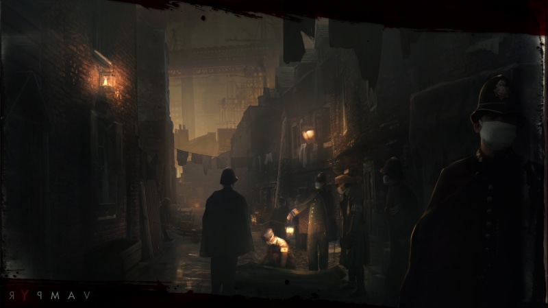 vampyr 4k best high resolution, men, illuminated, silhouette, rear view, 4K, reflection, city, adult, lifestyles, building, night, real people, incidental people