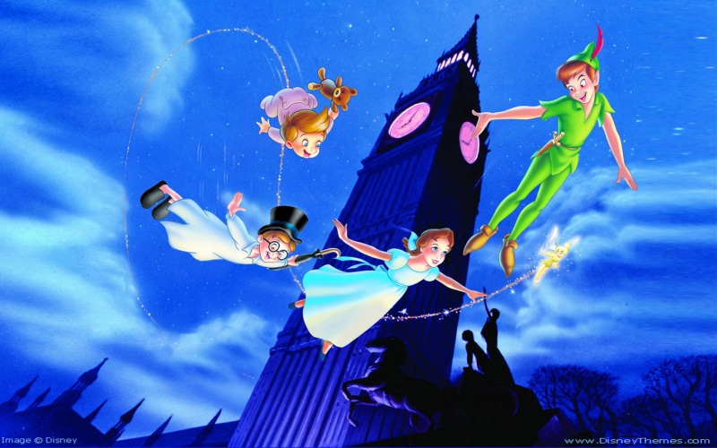 disney, 2K, wendy, walt, pan, pictures, lost, darling, peter, john, friends, boys