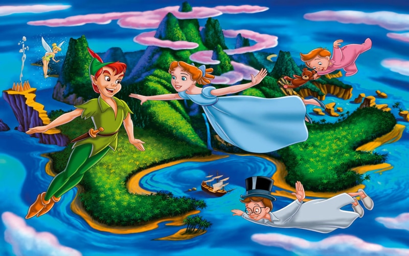 heroes, peter, disney, pan, wendy, darling, john, friends, hd, 1080P