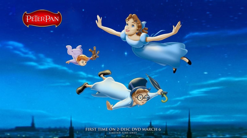 wallpapers, 1080P, image, cartoon, wendy, darling, disney, pan, peter