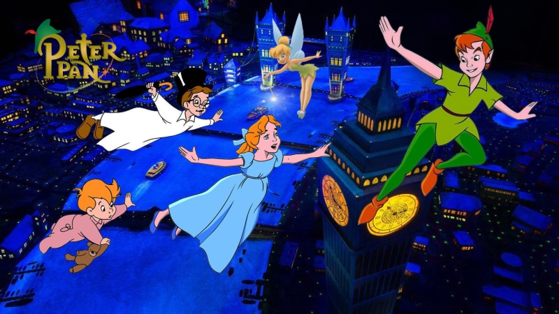 walt, hd, tablet, london, kingdom, flight, peter, magic, disney, cartoon, laptop, pan, phones, 1080P, mobile