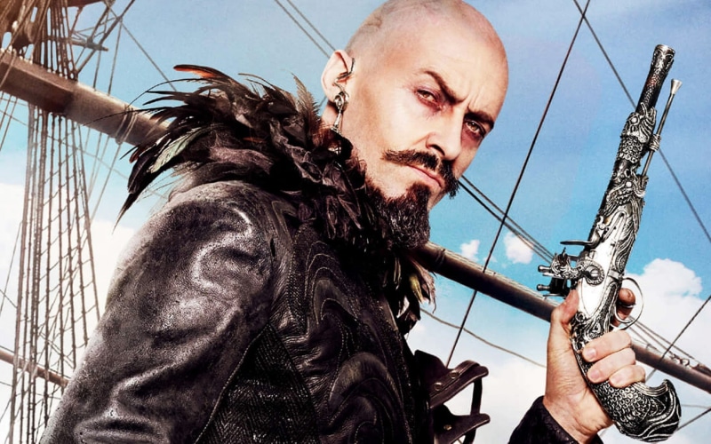 hugh jackman, blackbeard, peter pan, action, pan, 2K
