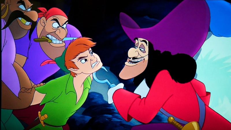 hook, screencaps, two people, representation, mask - disguise, captain, pan, walt, emotion, people, arts culture and entertainment, disguise, images, fun