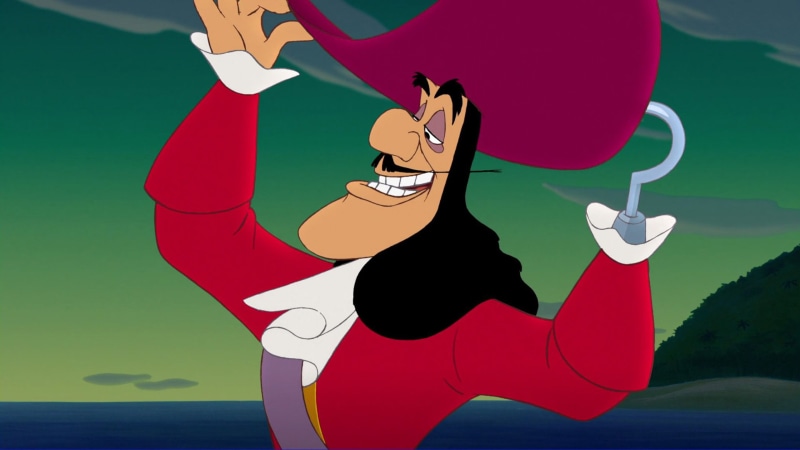 2K, pan, hook, walt, captain, peter, character, disney, cartoon, screenshot, image