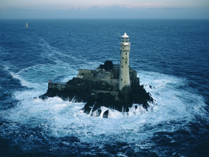 rock, desktop, lighthouse, cork, fastnet, 1080P, ireland