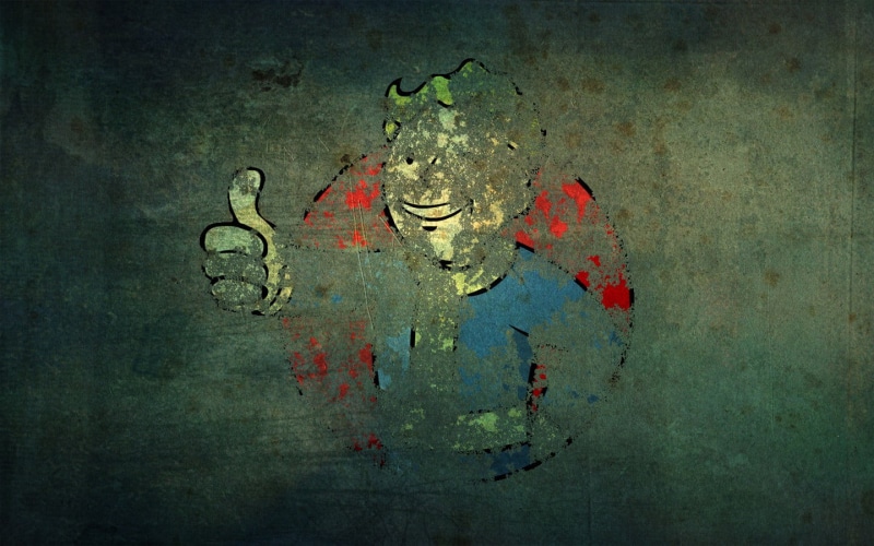 no people, red, 720P, rusty, old, paint, textured effect, concrete, wall - building feature, dirty, blue, metal, Fallout: New Vegas, close-up, dirt, mural