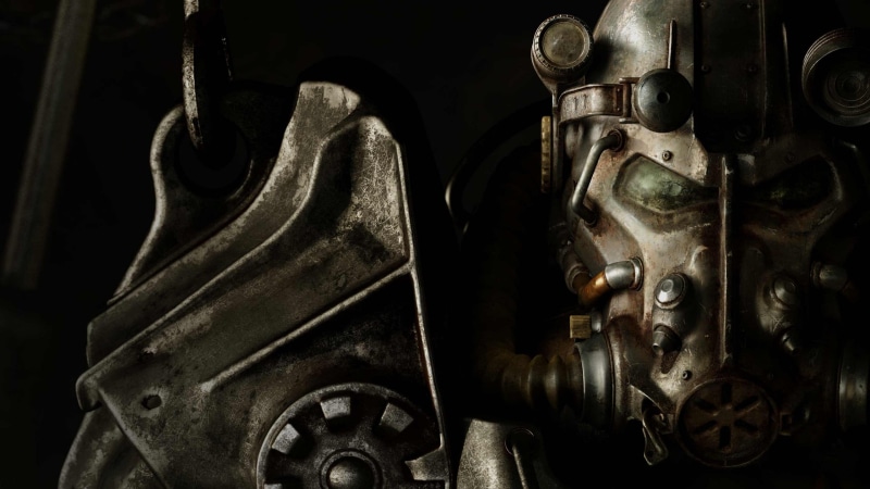 engine, video games, character, machinery, indoors, mode of transportation, old, digital, train, close-up, equipment, power armor, rusty, Fallout 4