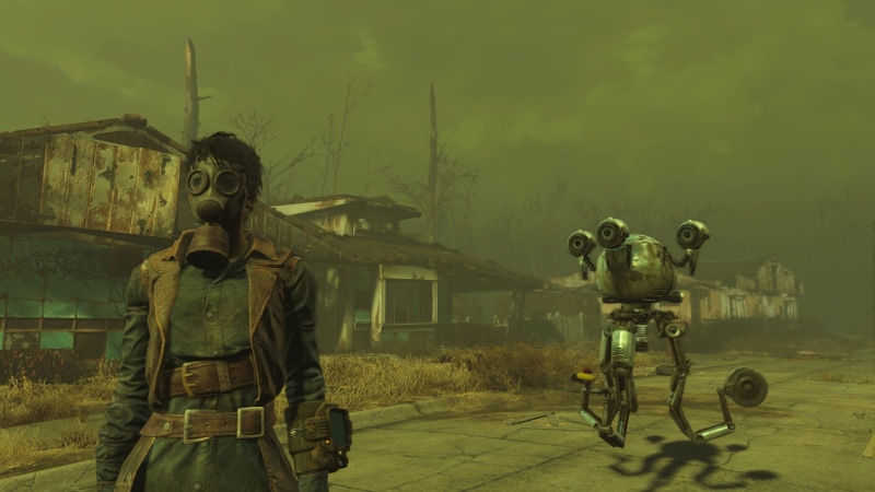 Fallout, sky, photography themes, transportation, camera - photographic equipment, built structure, architecture, representation, real people, codsworth