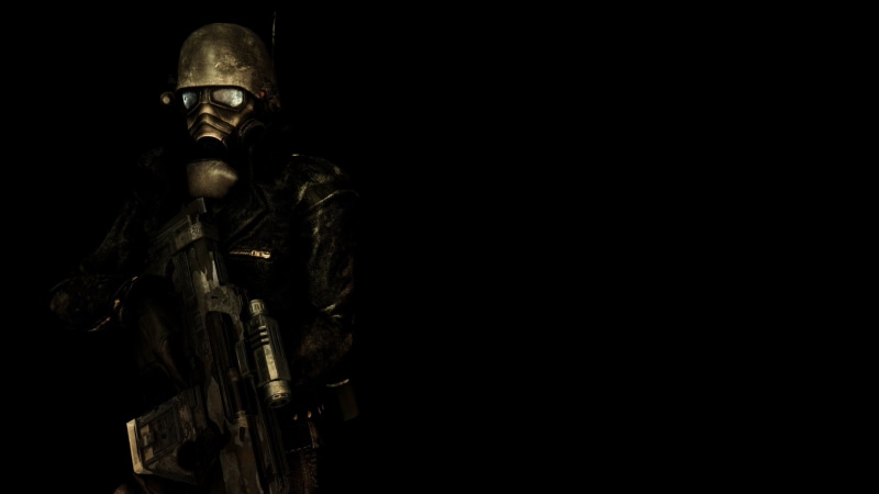 Fallout: New Vegas, male likeness, craft, the past, video games, apocalyptic, memorial, indoors, Fallout, statue, art and craft, spirituality, copy space