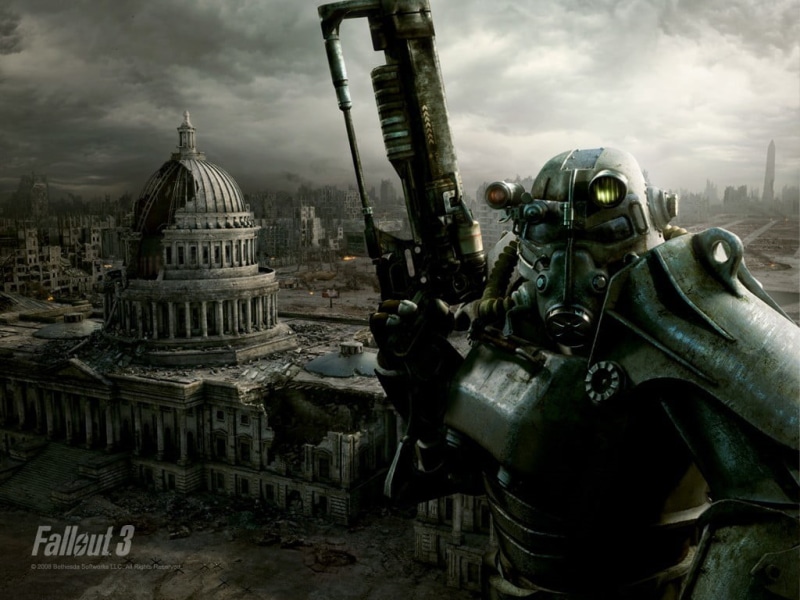 outdoors, 480P, armed forces, Fallout 3, cloud - sky, military, belief, religion, fallout, travel destinations, nature, sky, city, built structure, no people