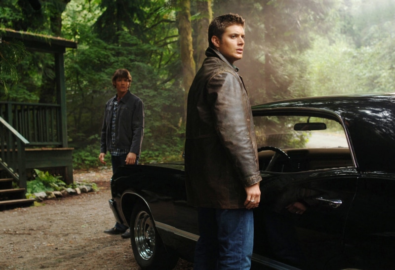 Jensen Ackles, Jared Padalecki, lifestyles, sam, car, winchester, mid adult, young Men, full length, color Image, three quarter length, caucasian Ethnicity