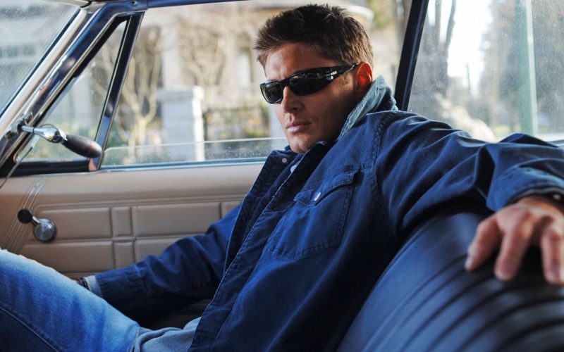 lifestyles, young men, fashion, vehicle interior, glasses, real people, motor vehicle, Jensen Ackles, transportation, actor, denim, car, 1080P, travel