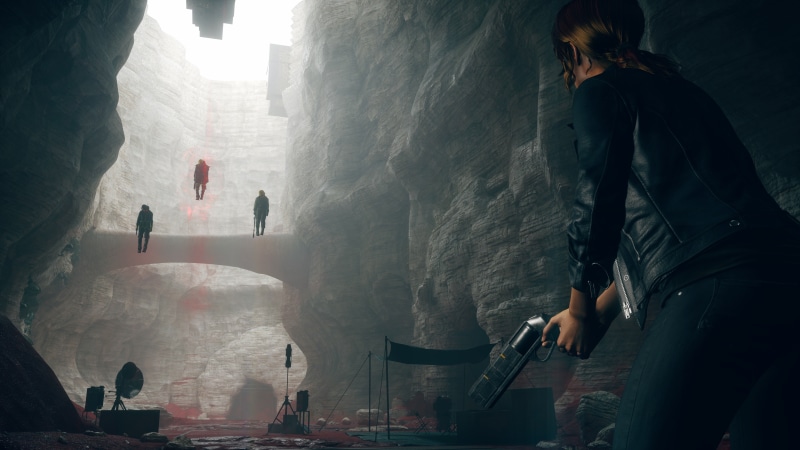 video game girls, Control 2019 PC Game, video games, protagonist, leather jackets, video game characters, cave, 8K, Remedy Games, pistol, girls with guns