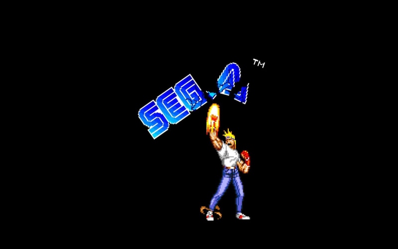 indoors, females, human representation, girls, 1080P, Sega, black background, full length, representation, simple background, women, 16-bit, child, toy