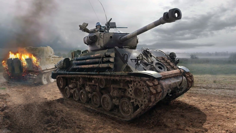 Tiger, Rage, American war drama, German heavy tank, Sherman, the film, Fury, 1080P, the main American medium tank, M4 Sherman