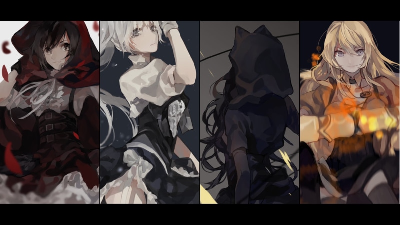Yang Xiao Long, choice, creativity, disguise, RWBY, Weiss Schnee, costume, indoors, 1080P, art and craft, celebration, mask - disguise, Ruby Rose (character)