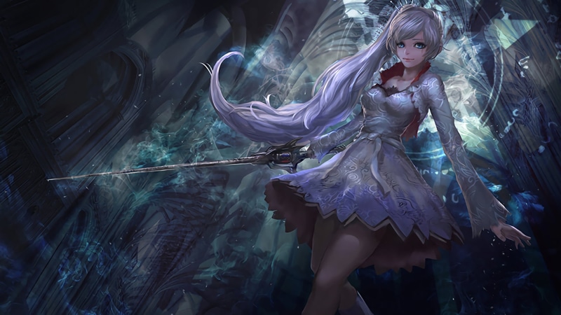 hairstyle, illlustration, costume, artwork, Weiss Schnee, lifestyles, females, girl, young women, leisure activity, beautiful woman, 1080P, real people