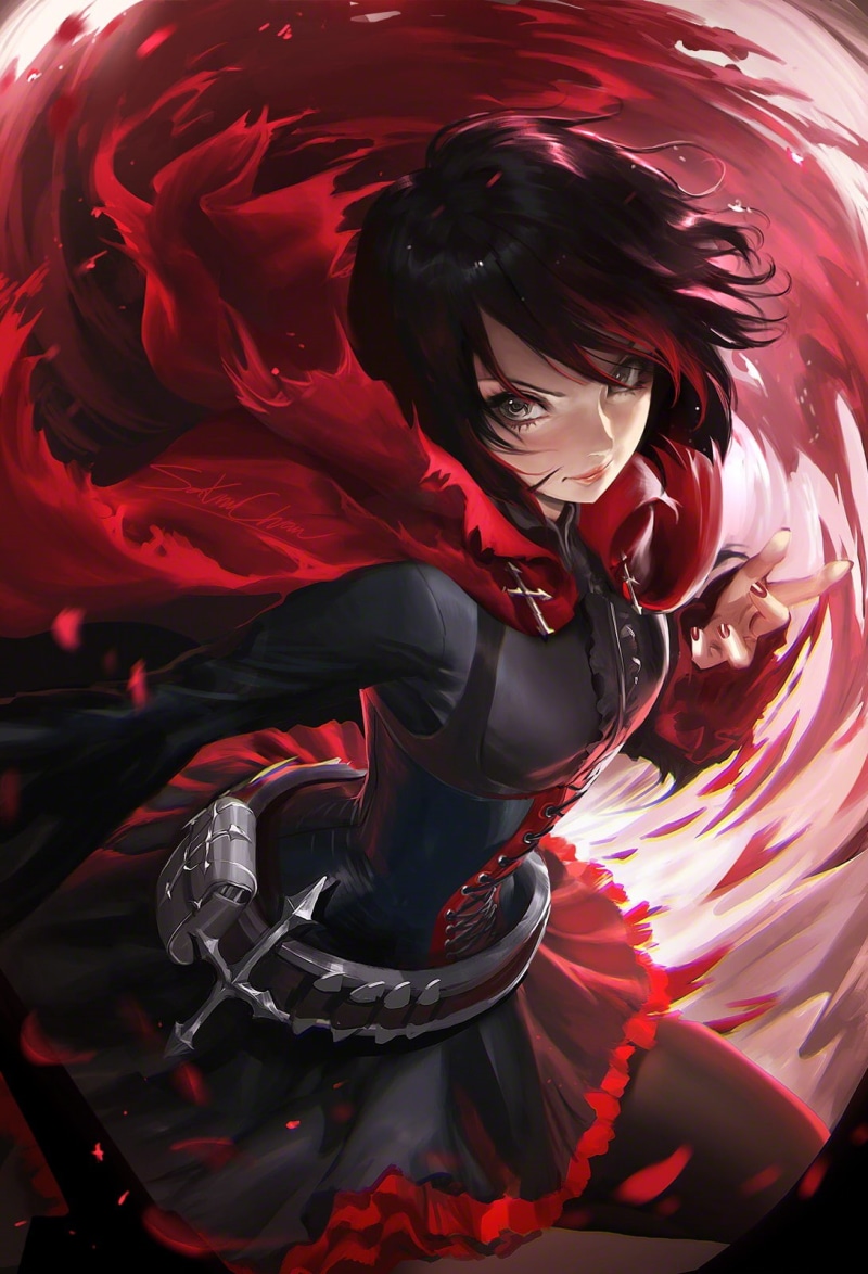 RWBY, 720P, Sakimichan, ruby rose