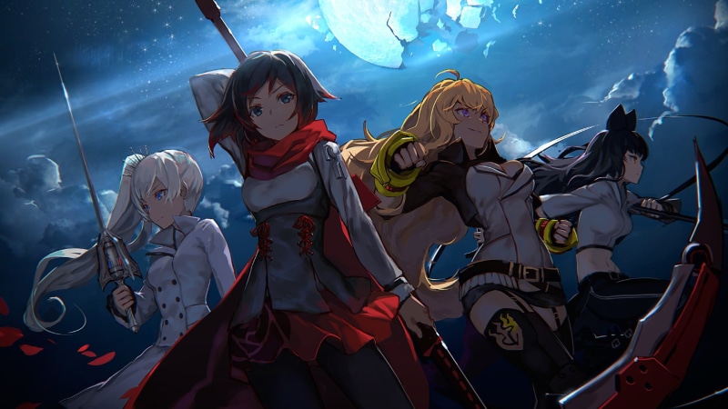 illuminated, Blake Belladonna, clothing, Weiss Schnee, lifestyles, 1080P, arts culture and entertainment, group of people, outdoors, anime, adult, representation