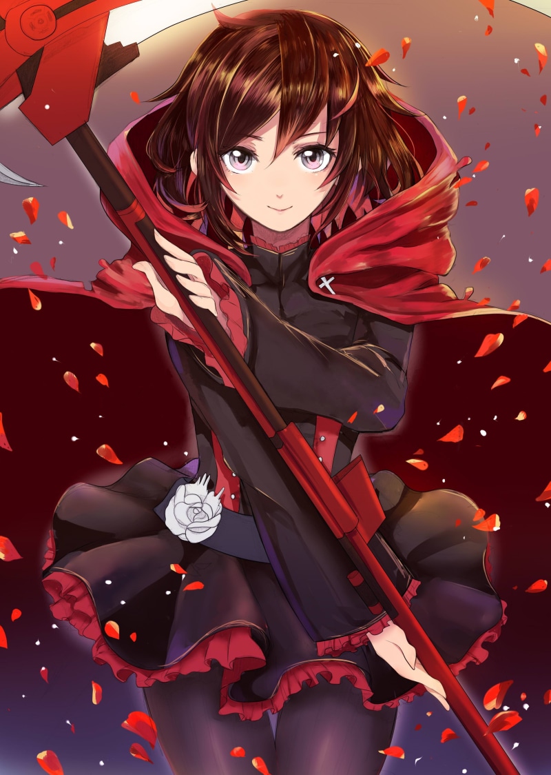redhead, RWBY, anime girls, anime, 2K, scythe