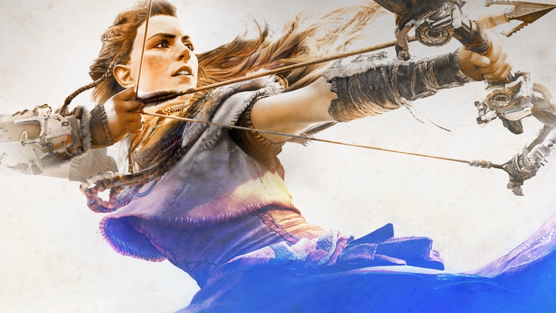 portrait, Zero, one person, women, Dawn, beauty, females, long hair, nature, Aloy, the past, young women, hairstyle, weapon, day, outdoors, adult, hair