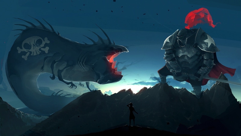 monster, fantasy, warrior, 1080P, fight