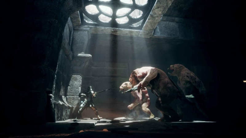 warrior, videogames, fantasy, monster, deep, game, battle, 1080P, desktop