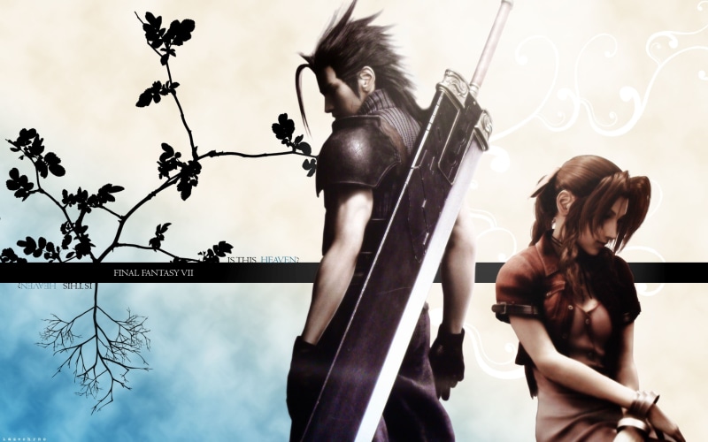 children, vii, aerith, 2K, hd, zack, fair, art, zack fair, fantasy, Final Fantasy VII Advent Children, games, final, video, Video Games, advent, Aerith Gainsborough