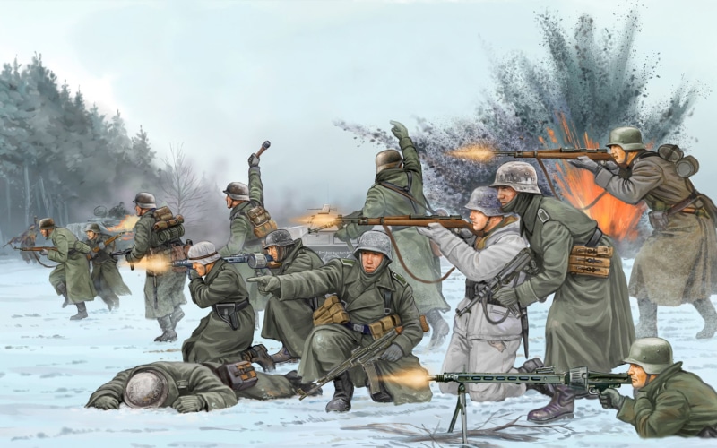 WW2., fire - Natural Phenomenon, people, 1080P, war, real people, weapon, group, store, day, group of people, gun, allied, special, Belgium, nature, the battle