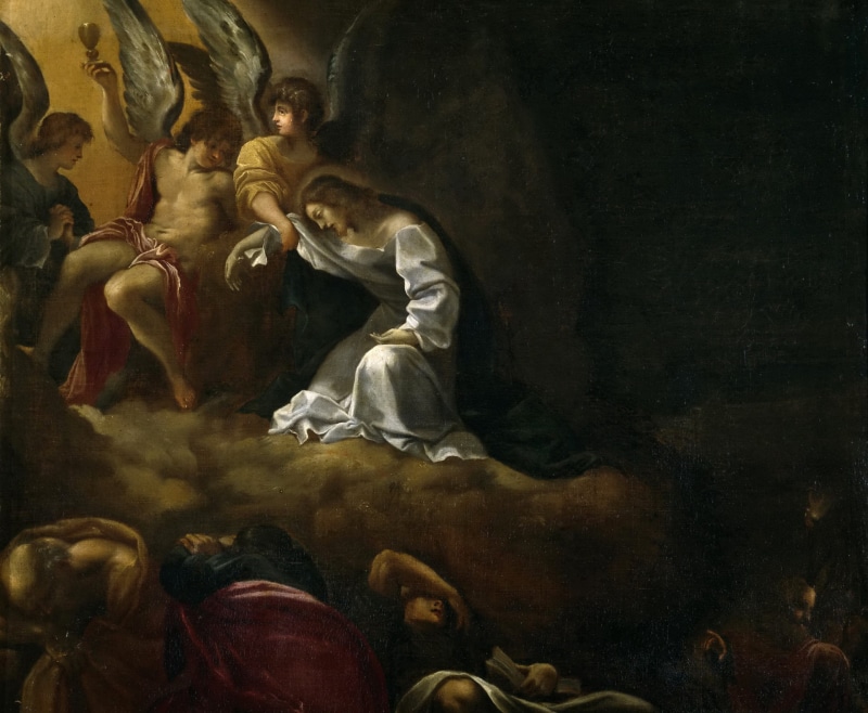mythology, Lodovico Carracci, picture, religion, Agony in the garden, 1080P