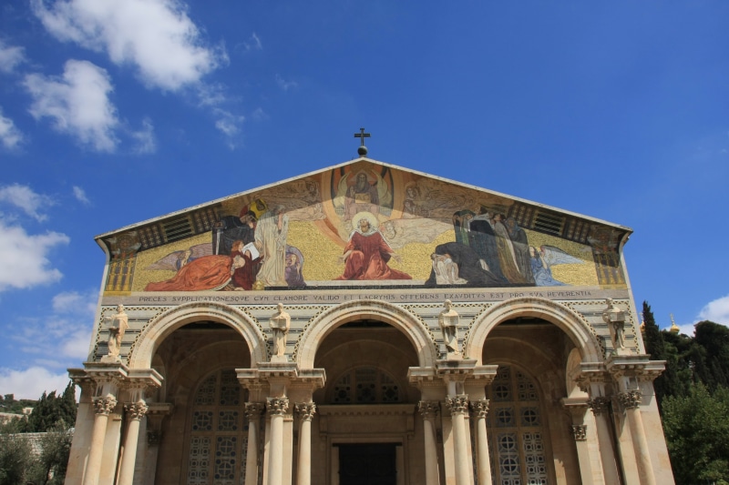 built structure, mane, israel, building exterior, representation, basilica, mural, agony, all, the, religion, 4K, gethse, outdoors, jerusalem, human representation