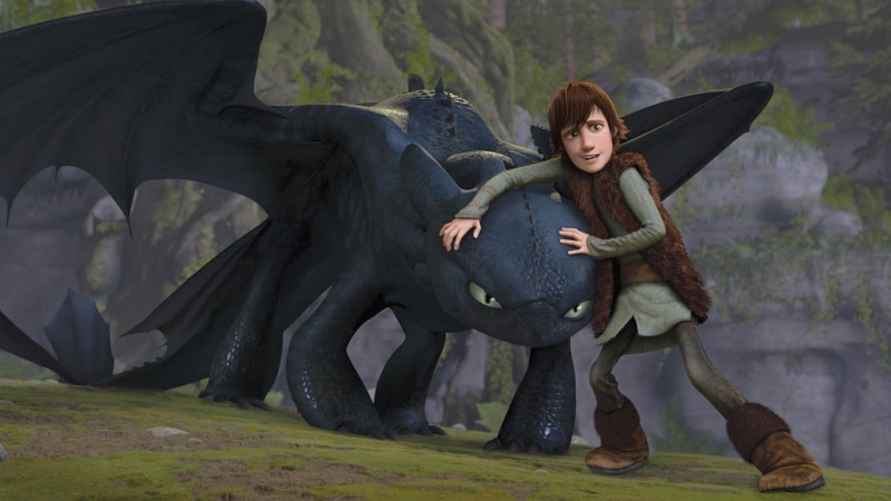 casual clothing, women, leisure activity, train, animated movies, movies, front view, adult, plant, young women, How to Train Your Dragon, full length