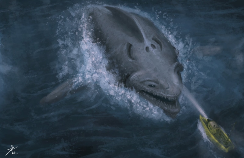 close-up, creature, boat, monster, water, fish, mammal, underwater, animal head, fantasy art, animal, no people, animal wildlife, motion, vertebrate, sea life