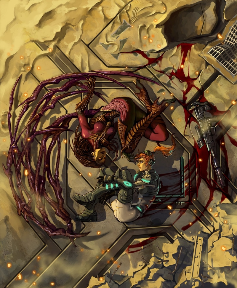 art, kerrigan, Sarah Kerrigan Queen Of Blades, games, hd, video, sarah, starcraft, blades, queen, 720P